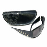 Versace Black Butterfly Logo embellished MOD 413-B Sunglasses