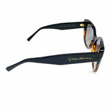 Giorgio Armani Black Brown Cat Eye Color Block Sunglasses