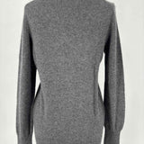 Halogen Women's Gray Size M V-Neck Cashmere Sweater