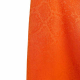 ALBERT NIPON Women's Orange Size 8 Belted Polyester Skirt Set