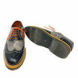 Lord Kent Women's Charcoal Size 39/9 Oxford Leather Western Loafers