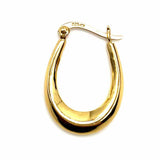 GIANNI BERNINI 18K GP Gold 925 Sterling Silver Hoop Earrings
