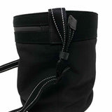 Bottega Veneta Nylon Black Electric Blue Interior Bucket Bag