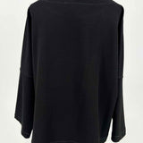 Max Studio Women's Black Size S Dolman Sleeve Long Sleeve