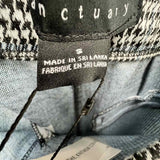 Sanctuary Women's Black White Size S Straight Houndstooth Pants