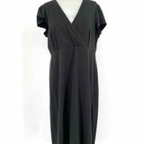 Eileen Fisher Women's Black V-Neck Size M Dress