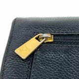 Chanel 2000/02 Timeless CC Black Accordion Caviar Leather Wallet