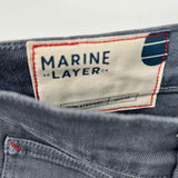Marine Layer Men's Gray Size 32 Slim Jeans