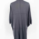 Poles Women's Gray Size S Short Sleeve Merino Wool Cardigan