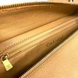 Chanel 2000-02 Timeless Petite Shopper Cream Quilted Caviar Leather Tote
