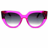 DIFF Ivy Hot Pink Oversized Speckled Sunglasses