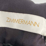 ZIMMERMANN Women's Purple Size 0 Asymmetrical Velvet Maxi Dress