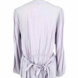 J Crew Mercantile Women's Lilac V-Neck Viscose Size 6 Long Sleeve