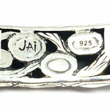 JAI by John Hardy Gator .925 Sterling Silver Hinged 2.5" Marcasite Cuff Bracelet
