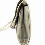 Salvatore Ferragamo Gray Flap pleated Leather Crossbody