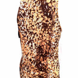 W by Worth Women's Brown Size 10 Cowl Neck Speckled Sleeveless