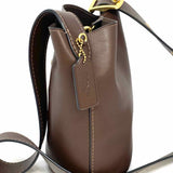 Coach Bleeker Brown Crossbody Leather Bucket Bag
