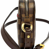 LOUIS VUITTON 2008 Rift Coated Canvas Brown Square Damier Ebene Crossbody