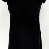 REBECCA MINKOFF Devin Women's Black Size S Off The Shoulder Ruched Dress