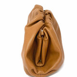 Brown Dumpling vegan leather Clutch