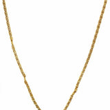 Statement 12K GF Gold Spiral Link Chain Necklace