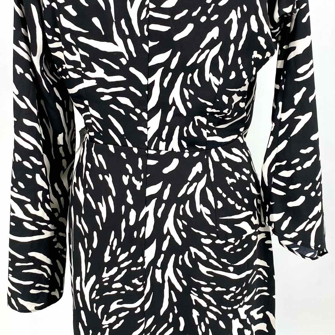 Donna Morgan Women's Black Size 6 Criss-Cross Speckled Dress