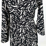 Donna Morgan Women's Black Size 6 Criss-Cross Speckled Dress