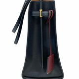 Tory Burch Black Pebbled Leather Tote