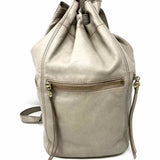HOBO INTERNATIONAL Phoenix Gray Bucket Leather Backpack