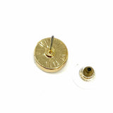 Rain Gold Tone Stud Druzy Earrings