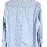 Robert Graham Men's Light Blue Size S Monkey Long Sleeve Shirt