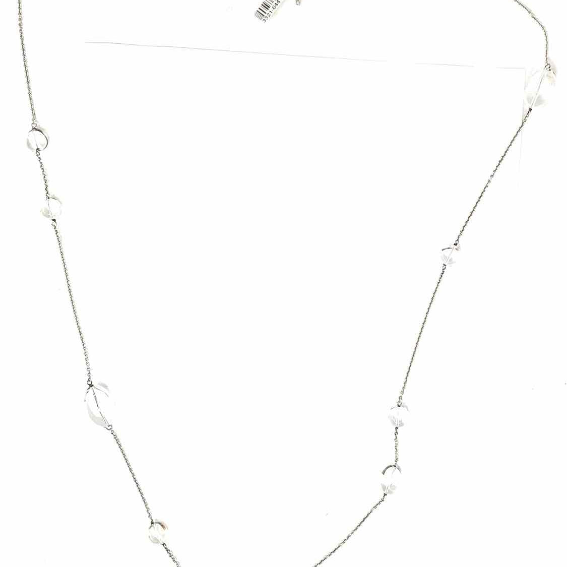 Dean Harris for Target .925 Sterling Silver 38" Quartz Pools of Light Necklace