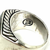 DAVID YURMAN Exotic Signet Signet size 7.5 925 Sterling Silver Pietersite Ring
