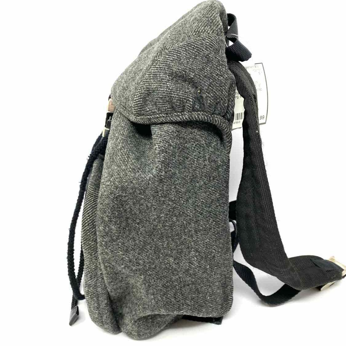 Prada Gray Drawstring Wool BackPack