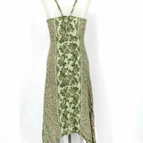 REFORMATION Women's Green Size 0 Sleeveless Floral Dress