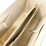 Beige Felt Purse Organizer Insert Large