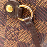 LOUIS VUITTON 2015 Neverfull MM Coated Canvas Brown Damier Ebene Tote
