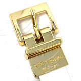 Kate Spade White Gold Reversible Spades Saffiano Leather Belt