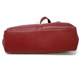 Laggo Maroon Tassel Pebbled Leather Tote