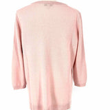 Neiman Marcus Women's Light Pink Size M V-Neck Cashmere Sweater