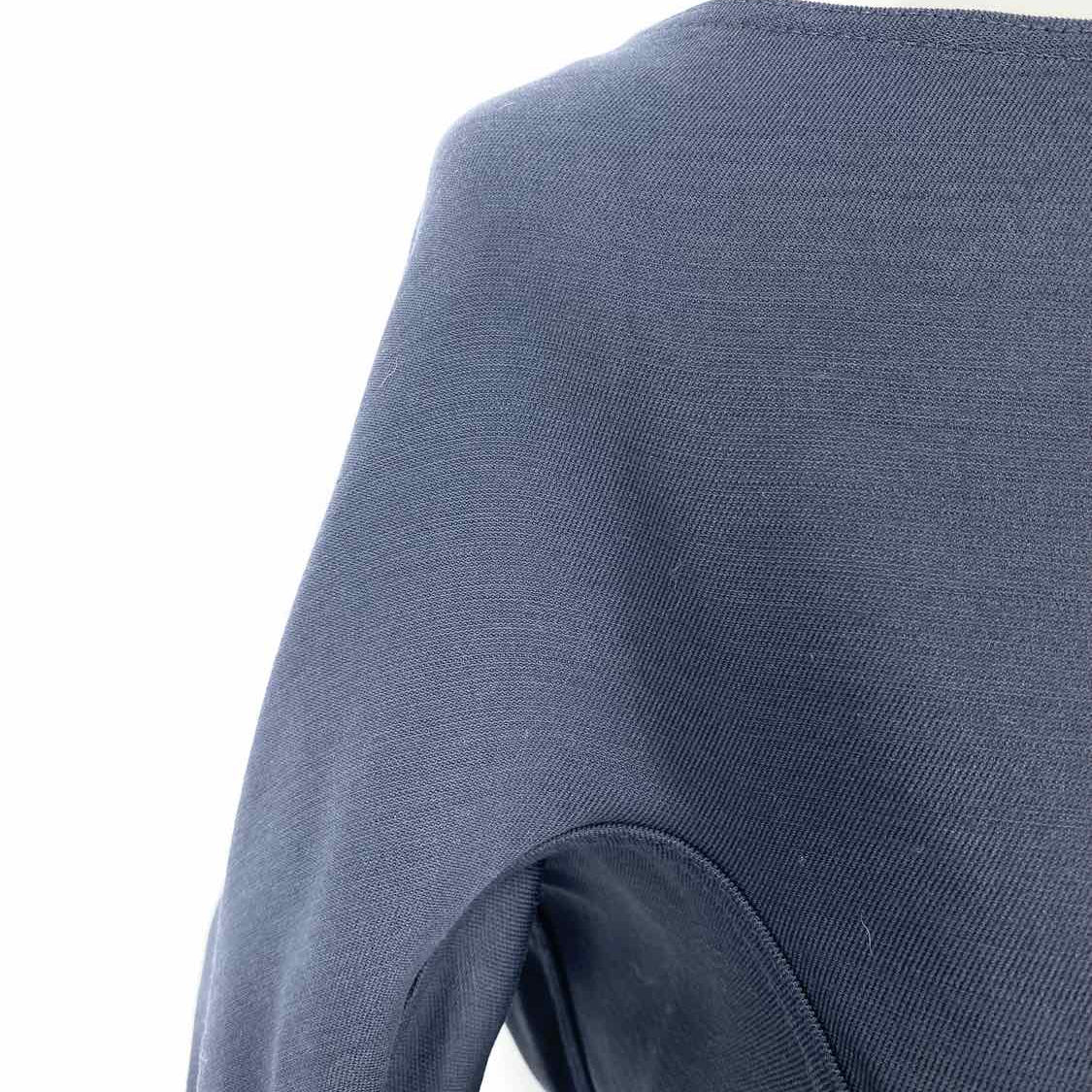 Rick Owens Women's Navy Size 10 3/4 Sleeve Sheath Dress