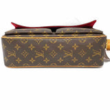 LOUIS VUITTON 2004 Vivacite MM Coated Canvas Brown Flap Monogram Shoulder Bag