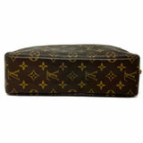 LOUIS VUITTON 1988 Trousse Toilette 28 Brown Monogram Made in France Clutch