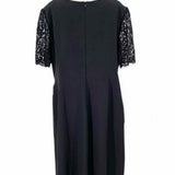 ESCADA Women's Black Size 44/XL Knee Length Embellished Dress
