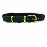 Vintage Fabric Green 30" Made in Canada Belt