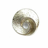 JMR Silver tone Stud Spiral Earrings