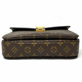 LOUIS VUITTON Pochette Metis Coated Canvas Brown Top Handle Monogram Crossbody