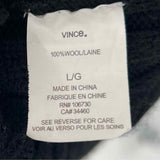 Vince Women's Black Size L Shawl Collar Wool Cardigan