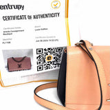 LOUIS VUITTON 2016 LockMe II BB Leather Beige Taupe Flap Turnlock Crossbody