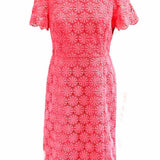 Talbots Women's Coral Size 4 sheath Floral Dress